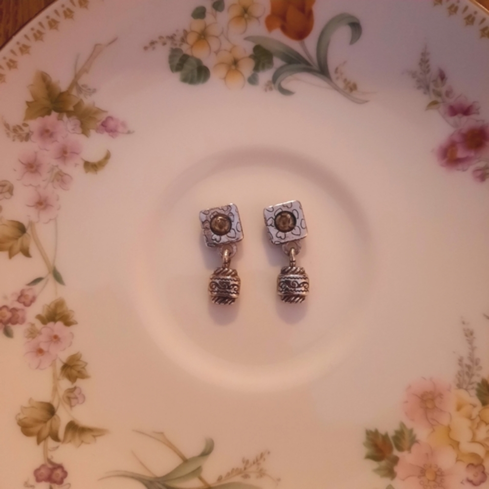 Brighton Silver Dangle Post Earrings - image 2